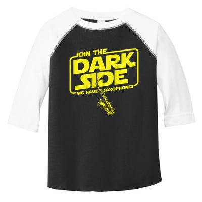 Join The Dark Side We Have Saxophones Saxophonist Jazz Toddler Fine Jersey T-Shirt