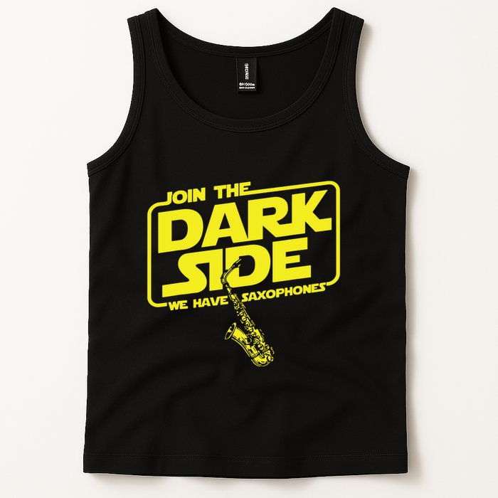 Join The Dark Side We Have Saxophones Saxophonist Jazz Tank Top