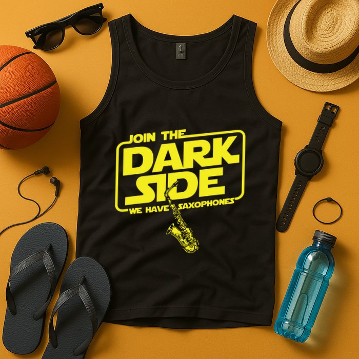 Join The Dark Side We Have Saxophones Saxophonist Jazz Tank Top