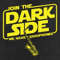Join The Dark Side We Have Saxophones Saxophonist Jazz Golf Towel