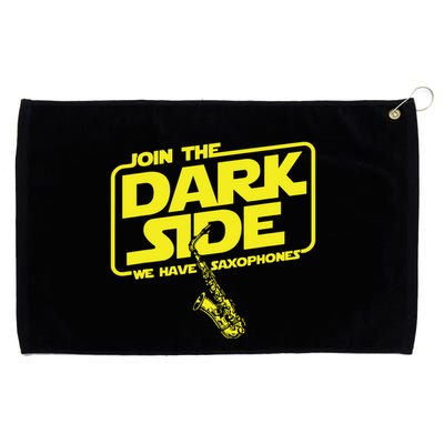Join The Dark Side We Have Saxophones Saxophonist Jazz Grommeted Golf Towel