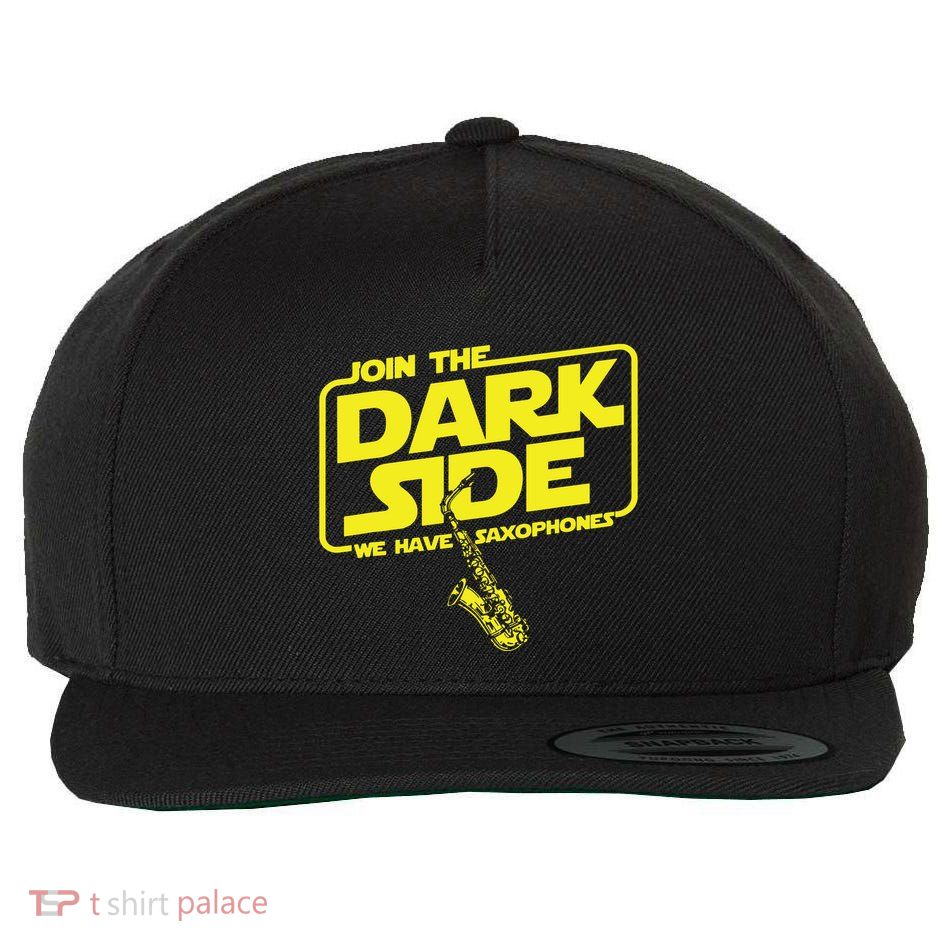 Join The Dark Side We Have Saxophones Saxophonist Jazz Wool Snapback Cap