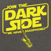 Join The Dark Side We Have Saxophones Saxophonist Jazz Cotton Canvas Backpack