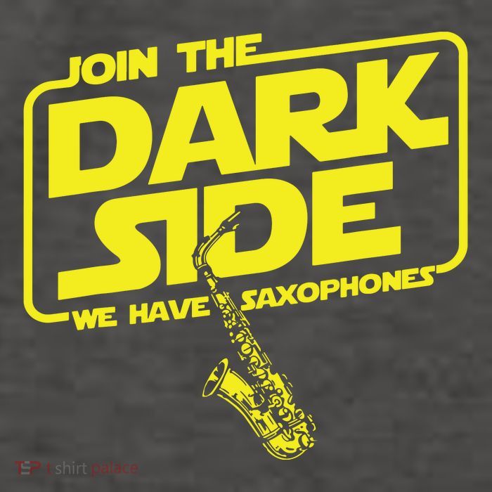 Join The Dark Side We Have Saxophones Saxophonist Jazz Vector Backpack
