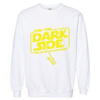 Join The Dark Side We Have Saxophones Saxophonist Jazz Garment-Dyed Sweatshirt