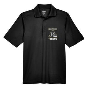 Jesus Truck Driver Christian Trucker Men's Origin Performance Pique Polo