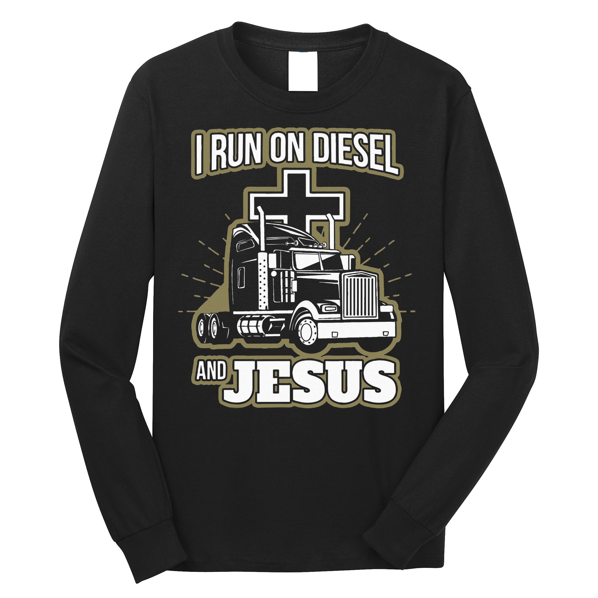 Jesus Truck Driver Christian Trucker Long Sleeve Shirt