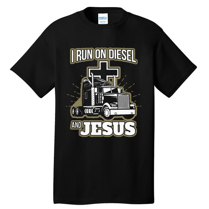 Jesus Truck Driver Christian Trucker Tall T-Shirt