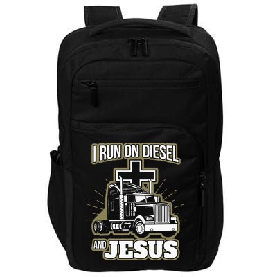 Jesus Truck Driver Christian Trucker Impact Tech Backpack