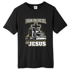 Jesus Truck Driver Christian Trucker Tall Fusion ChromaSoft Performance T-Shirt