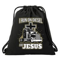 Jesus Truck Driver Christian Trucker Drawstring Bag