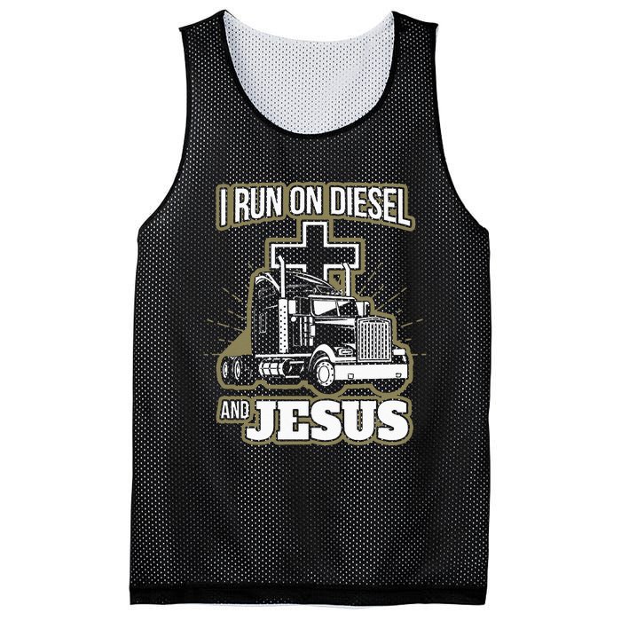 Jesus Truck Driver Christian Trucker Mesh Reversible Basketball Jersey Tank