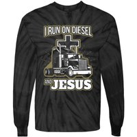 Jesus Truck Driver Christian Trucker Tie-Dye Long Sleeve Shirt