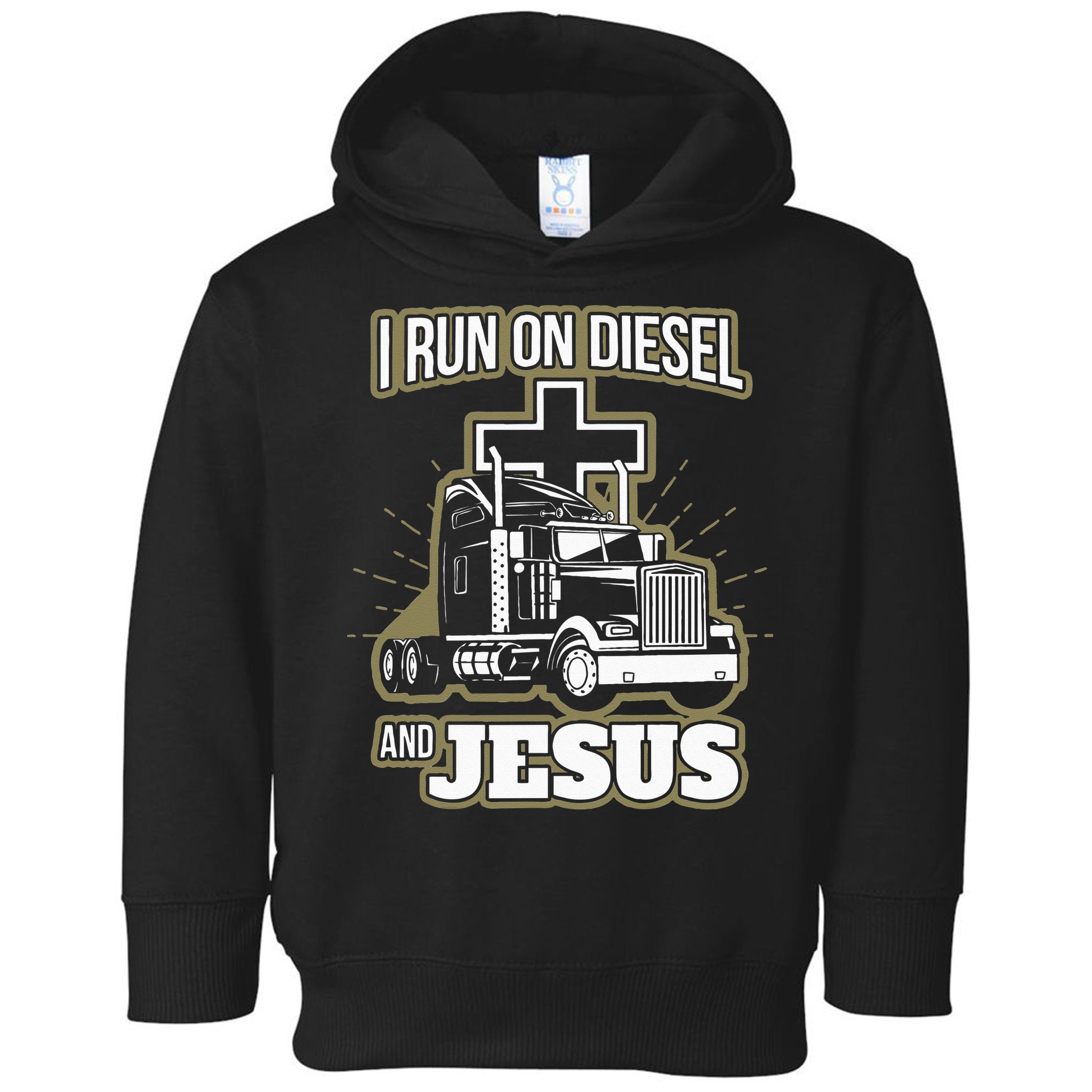 Jesus Truck Driver Christian Trucker Toddler Hoodie