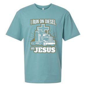 Jesus Truck Driver Christian Trucker Sueded Cloud Jersey T-Shirt