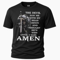 Jesus The Devil Saw Me With My Head Down (on back) Cooling Performance Crew T-Shirt