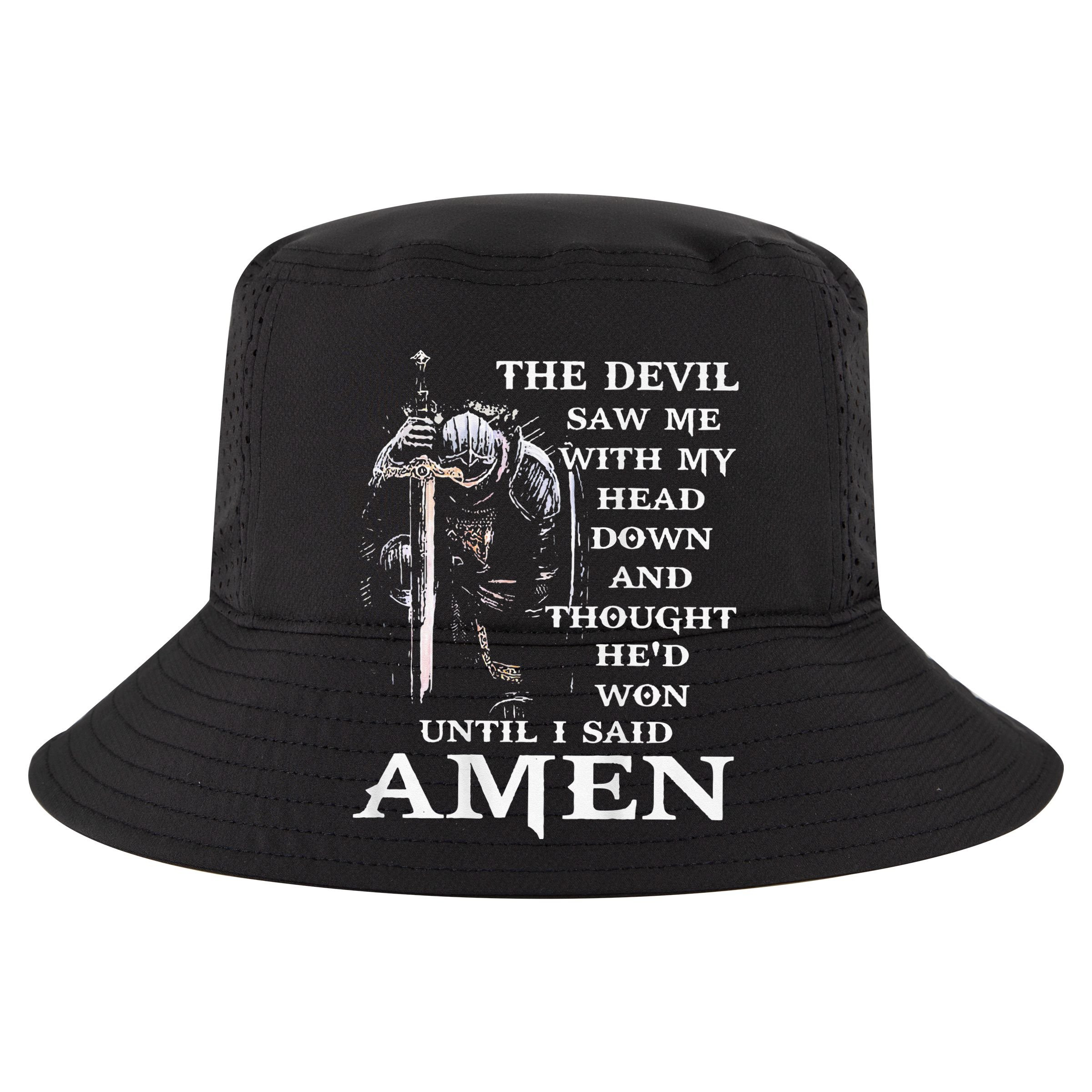 Jesus The Devil Saw Me With My Head Down (on back) T-Shirt
