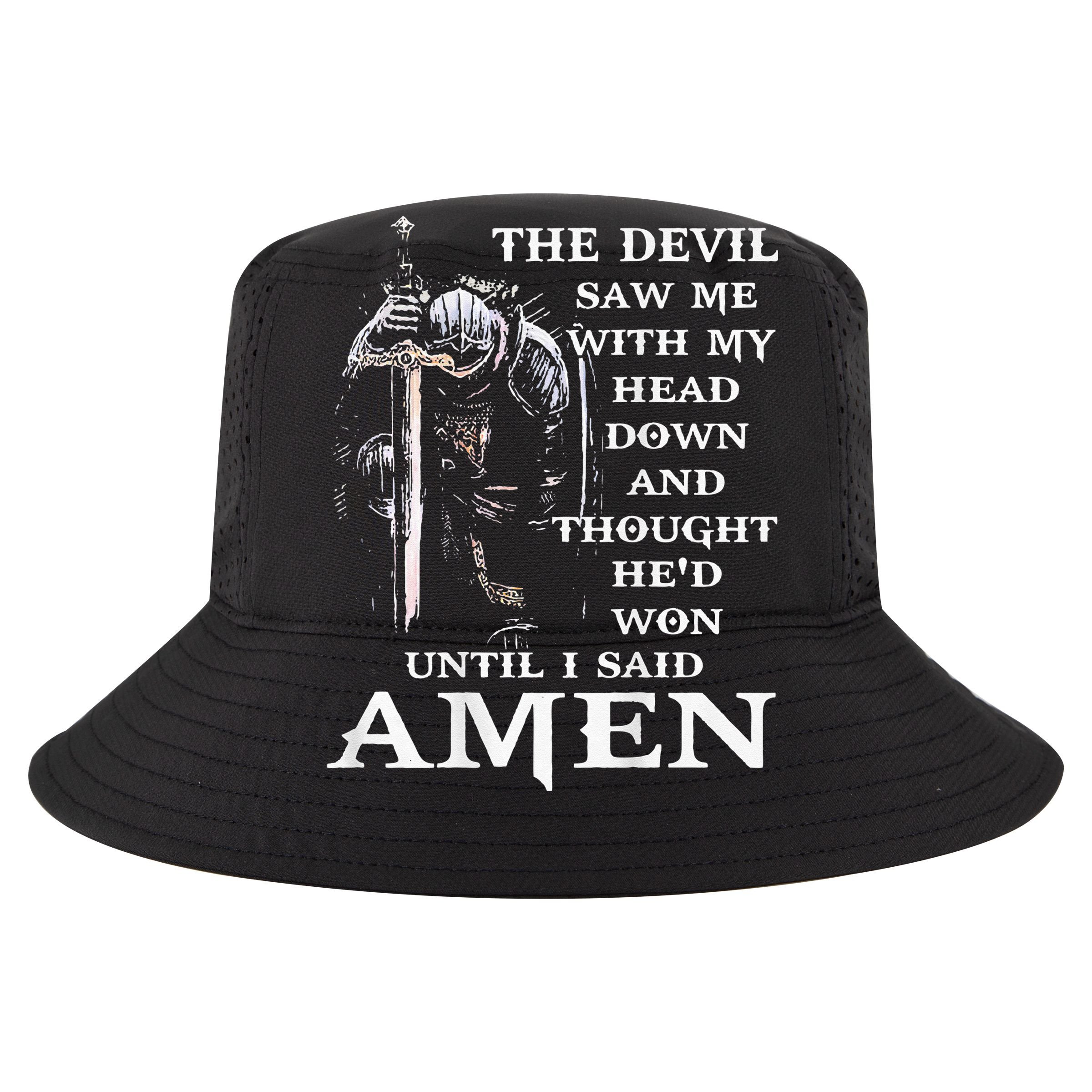 Jesus The Devil Saw Me With My Head Down (on back) T-Shirt