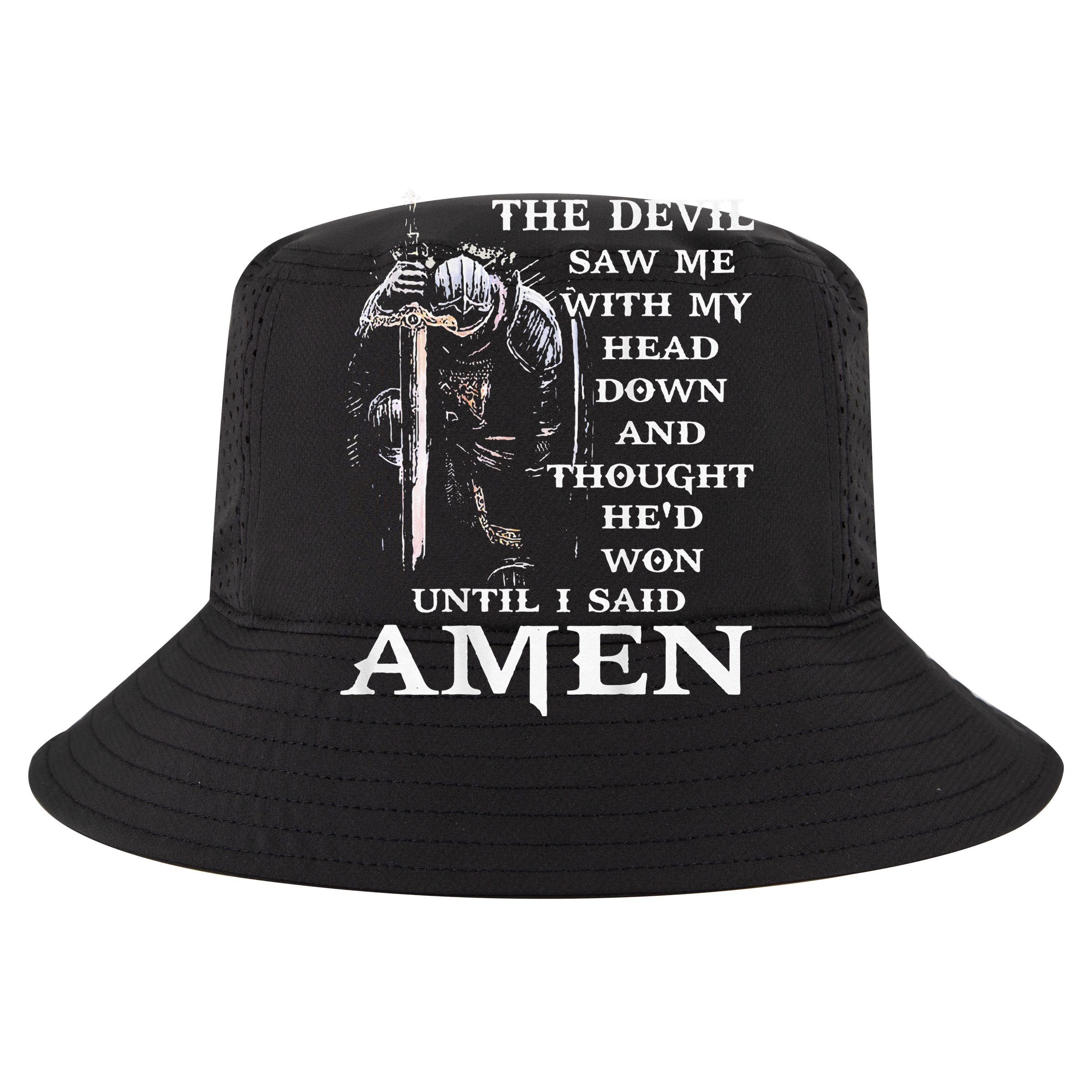 Jesus The Devil Saw Me With My Head Down (on back) T-Shirt