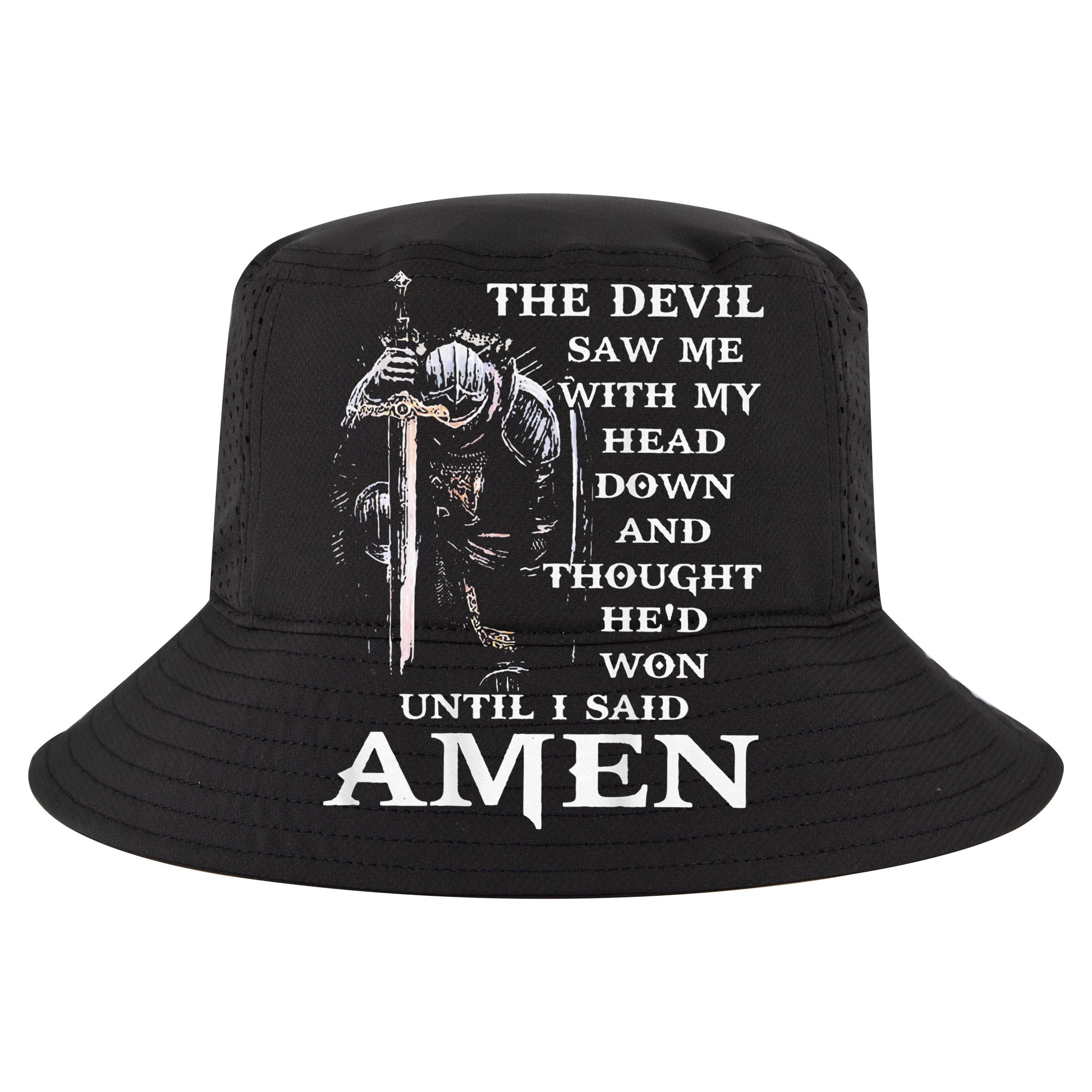 Jesus The Devil Saw Me With My Head Down (on back) T-Shirt