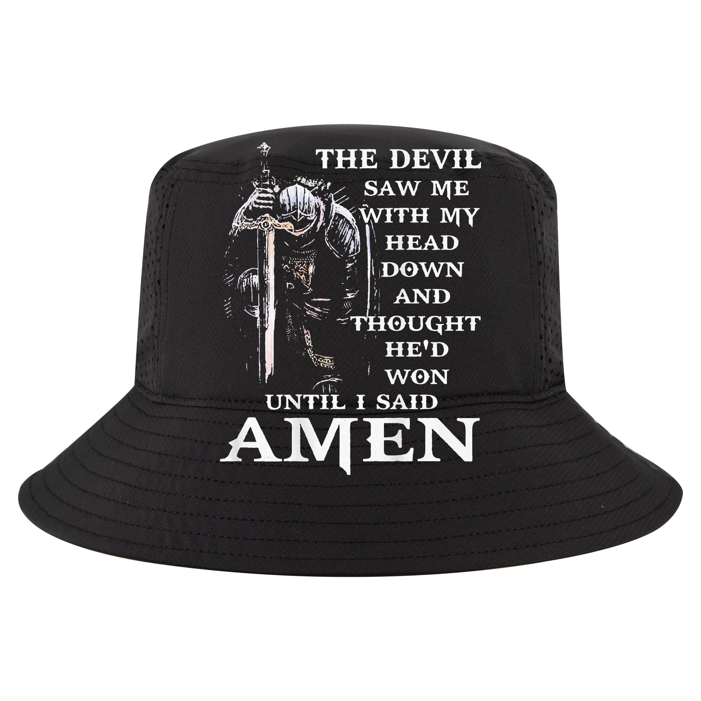 Jesus The Devil Saw Me With My Head Down (on back) T-Shirt