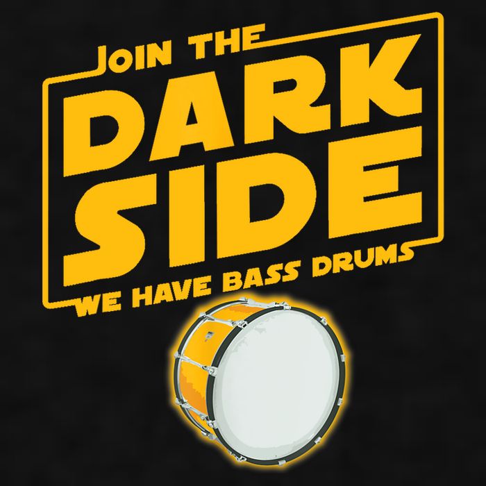 Join The Dark Side Bass Drum Player Ladies PosiCharge Tri-Blend Wicking Tank