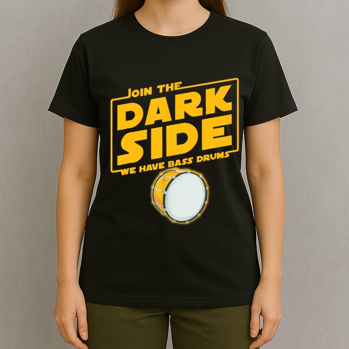 Join The Dark Side Bass Drum Player T-Shirt