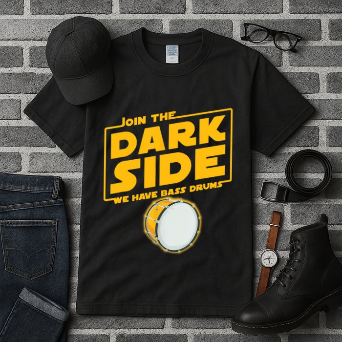 Join The Dark Side Bass Drum Player Tall T-Shirt