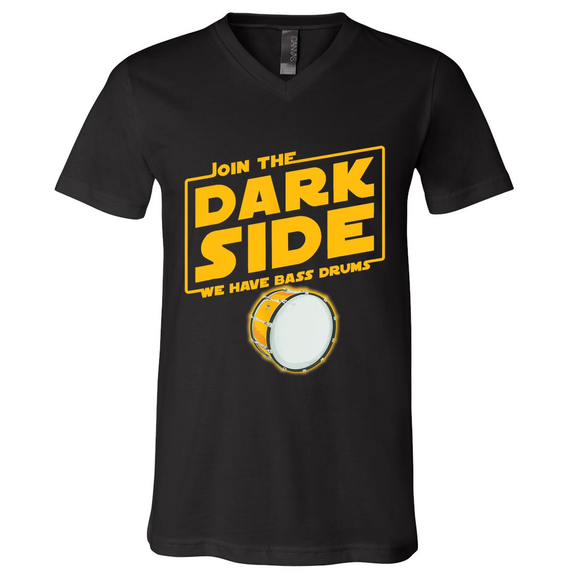 Join The Dark Side Bass Drum Player V-Neck T-Shirt