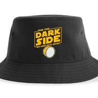 Join The Dark Side Bass Drum Player Sustainable Bucket Hat