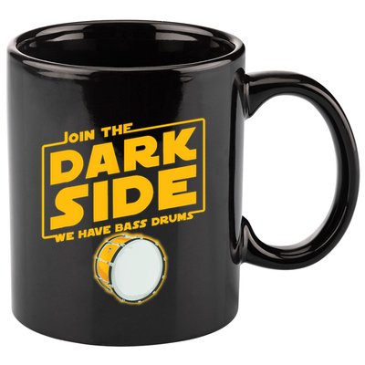 Join The Dark Side Bass Drum Player 11oz C Handle Ceramic Mug