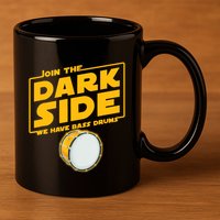 Join The Dark Side Bass Drum Player 11oz C Handle Ceramic Mug