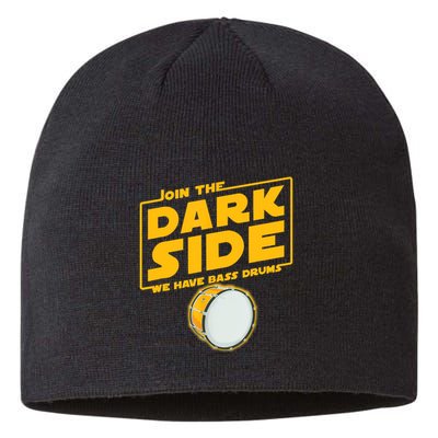 Join The Dark Side Bass Drum Player Sustainable Beanie