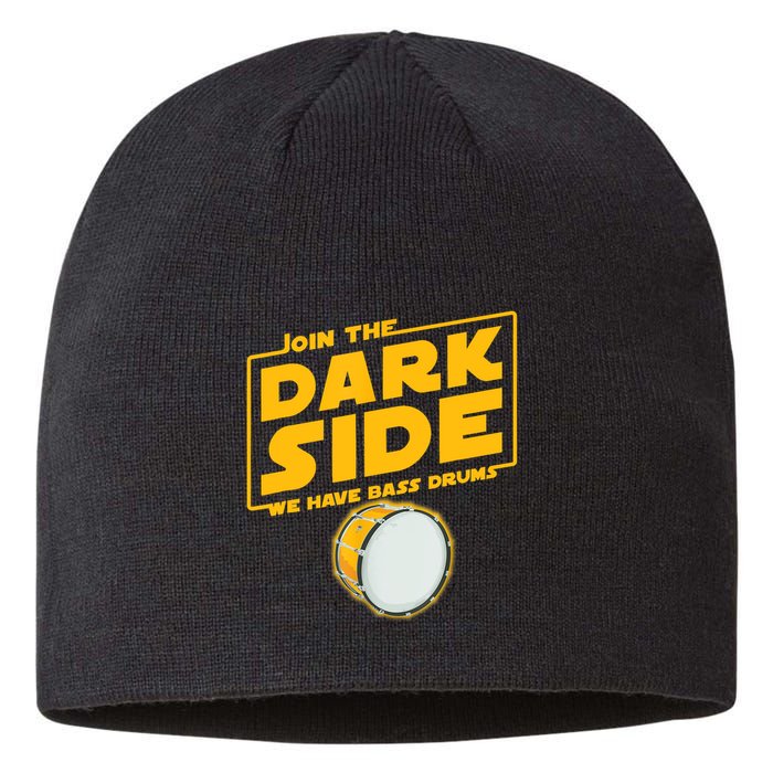 Join The Dark Side Bass Drum Player Sustainable Beanie