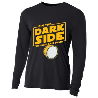 Join The Dark Side Bass Drum Player Cooling Performance Long Sleeve Crew