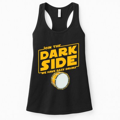 Join The Dark Side Bass Drum Player Womens Tank Top