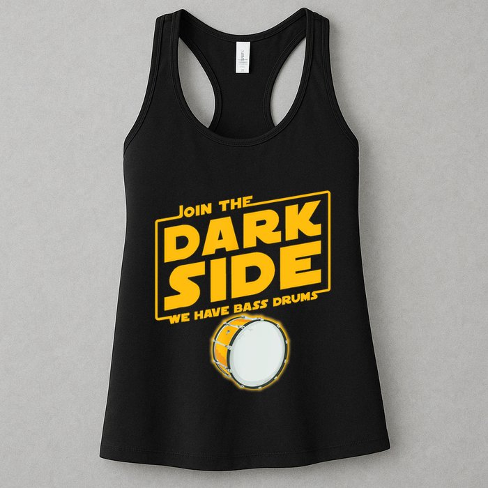 Join The Dark Side Bass Drum Player Womens Tank Top
