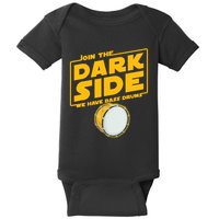 Join The Dark Side Bass Drum Player Baby Bodysuit