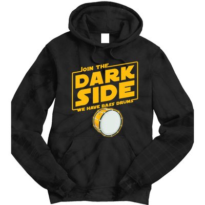 Join The Dark Side Bass Drum Player Tie Dye Hoodie
