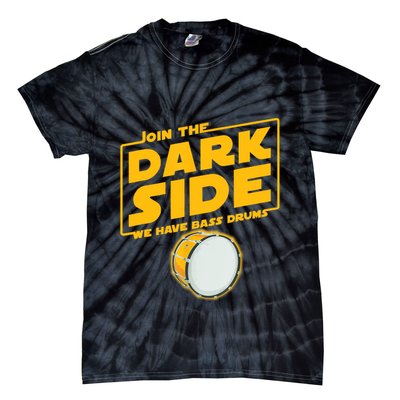 Join The Dark Side Bass Drum Player Tie-Dye T-Shirt