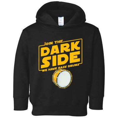 Join The Dark Side Bass Drum Player Toddler Hoodie