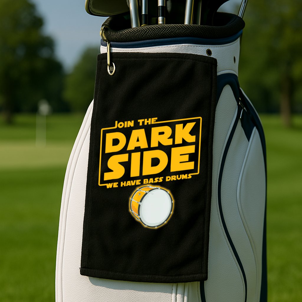 Join The Dark Side Bass Drum Player Golf Towel