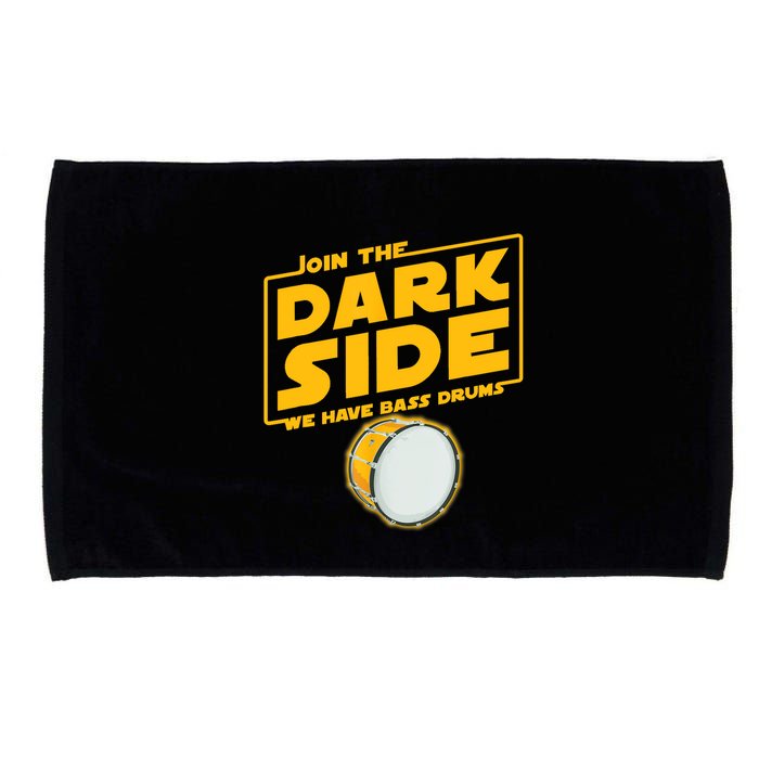 Join The Dark Side Bass Drum Player Microfiber Hand Towel