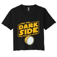 Join The Dark Side Bass Drum Player Crop Top