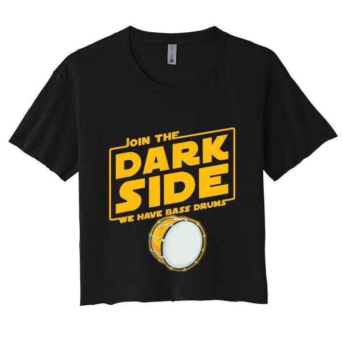 Join The Dark Side Bass Drum Player Crop Top