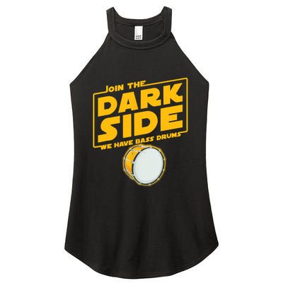 Join The Dark Side Bass Drum Player Women's Perfect Tri Rocker Tank