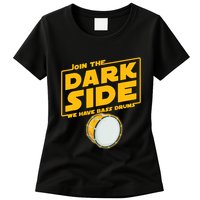 Join The Dark Side Bass Drum Player Womens T-Shirt