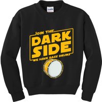 Join The Dark Side Bass Drum Player Kids Sweatshirt