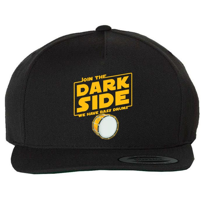 Join The Dark Side Bass Drum Player Wool Snapback Cap