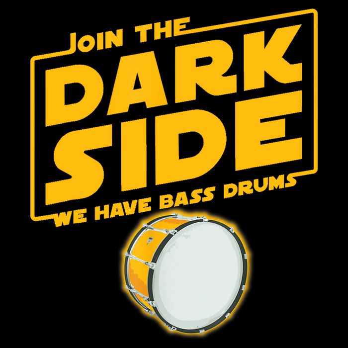 Join The Dark Side Bass Drum Player Wool Snapback Cap